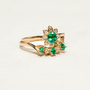 Cicely Cliff Diamond Emerald Bespoke Custom Jewellery