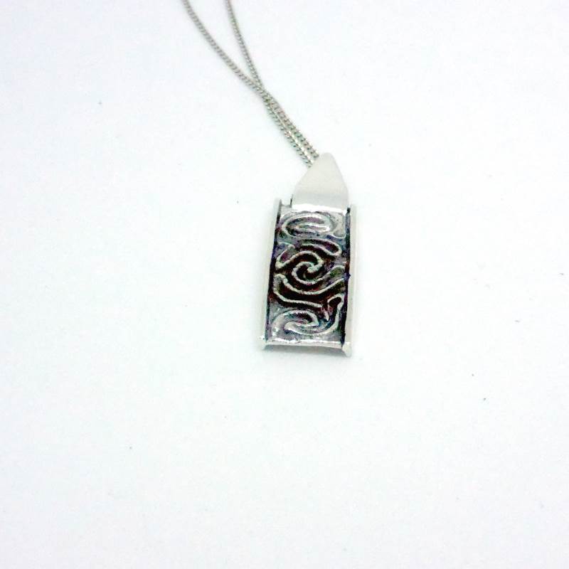 Luxury Sustainable Silver Coral Maze Necklace