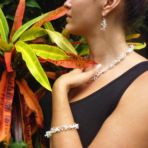 Exclusive Luxury Sustainable Silver Gecko Tiptoes Necklace