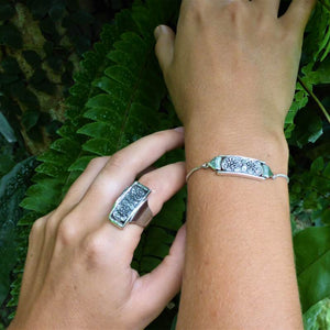 Luxury Sustainable Silver Lotus Meditation Bracelet
