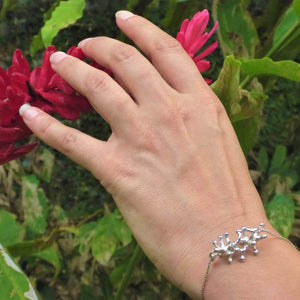 Exclusive Luxury Sustainable Silver Gecko Tiptoes Chain Bracelet