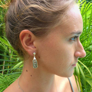 Luxury Sustainable Silver Hibiscus Perfection Earrings
