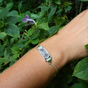 Luxury Sustainable Silver Lotus Meditation Bracelet